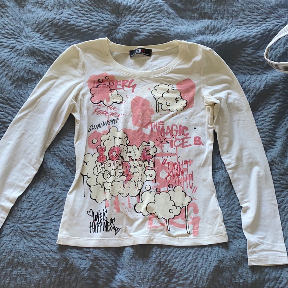 Iceberg graffiti long sleeve t-shirt